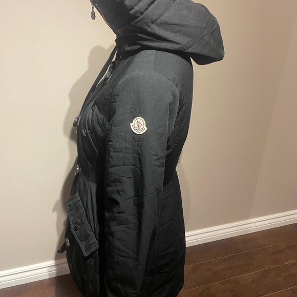 Women's MONCLER Aredhel Down Puffer Jacket Parka Coat Hooded . Size 0-XS - Picture 8 of 15